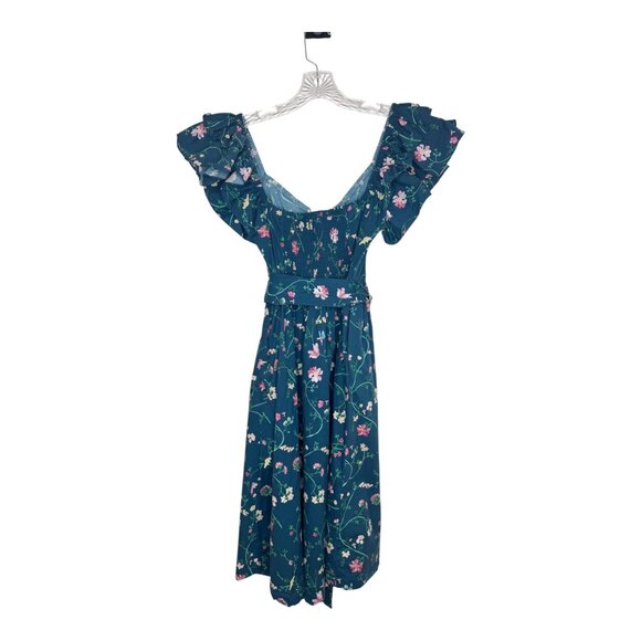 Hill House Ava Dress in Moody Floral Size M - Picture 5 of 10